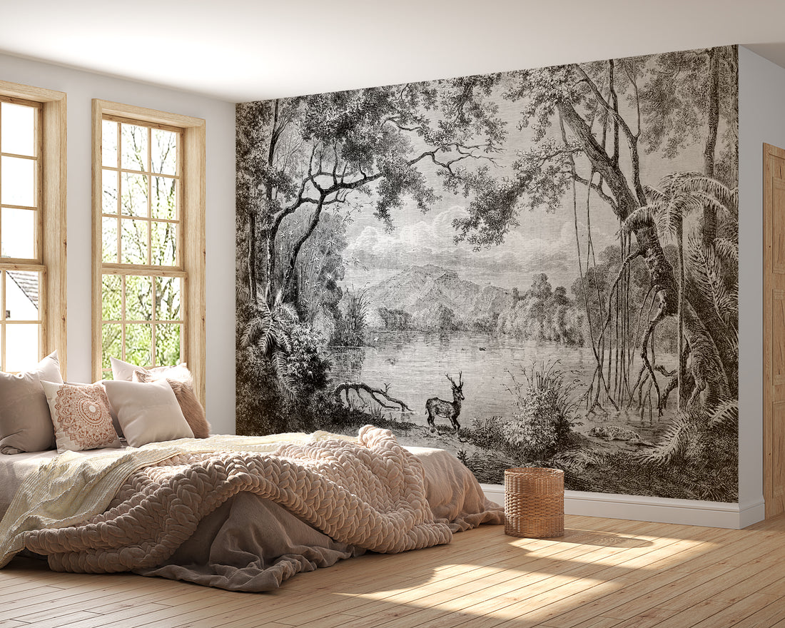 Dear in the Wilderness Wall Mural