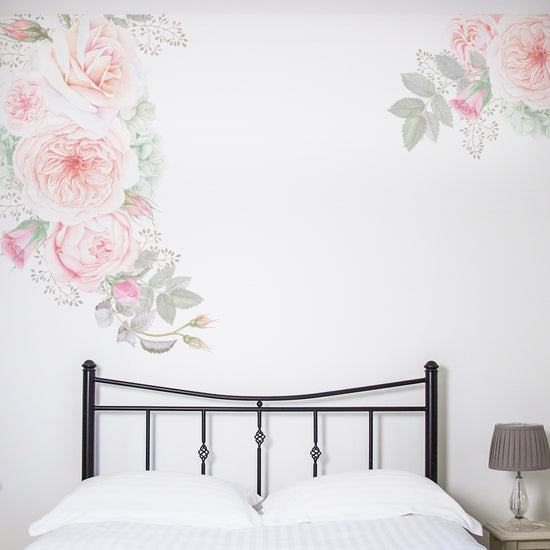 Pastel Florals Wall Sticker Set