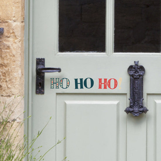 Ho Ho Ho front door sticker