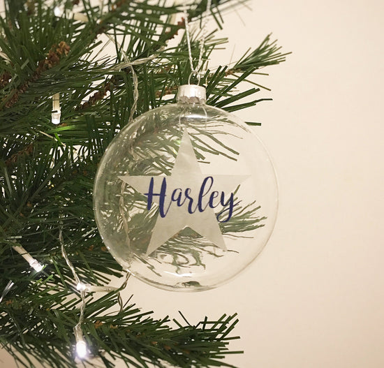 Personalised Star Name Bauble