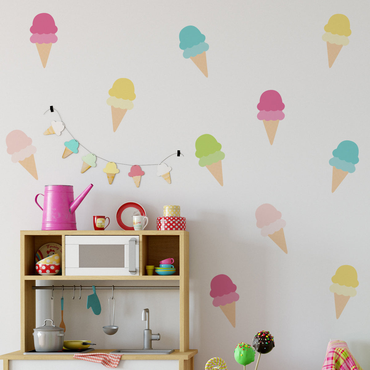 Ice cream Wall Stickers