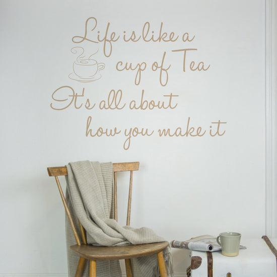Life is like a cup of tea Wall Sticker
