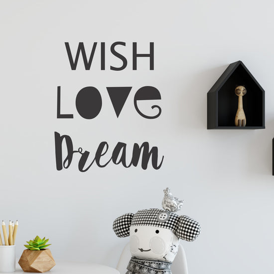 Wish Love Dream Wall Sticker