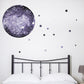 Watercolour Moon and Stars Wall Sticker