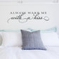 Wake me with a Kiss Wall Sticker