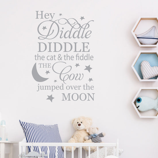 Hey diddle diddle the cat and the fiddle Wall Sticker