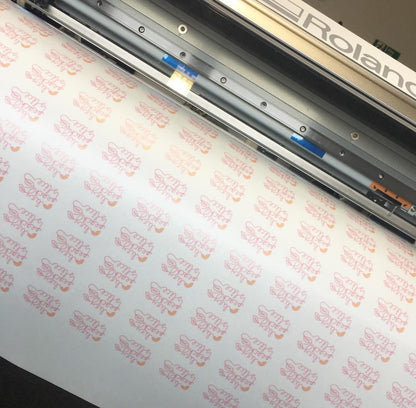 Custom Shape Branded Waterproof Stickers Labels - Matt, Gloss or Clear