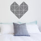 Geometric Heart Wall Sticker