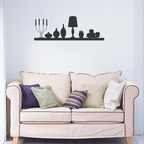 Living Room Shelf Wall Sticker