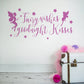 Fairy wishes and goodnight kisses wall sticker