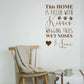 This home is filled with kisses wall sticker