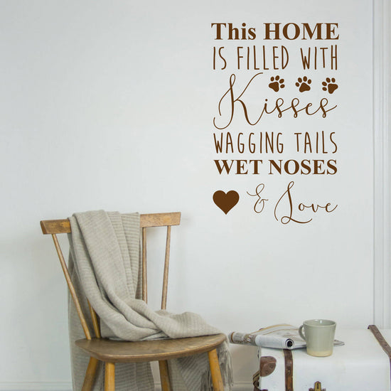 This home is filled with kisses wall sticker