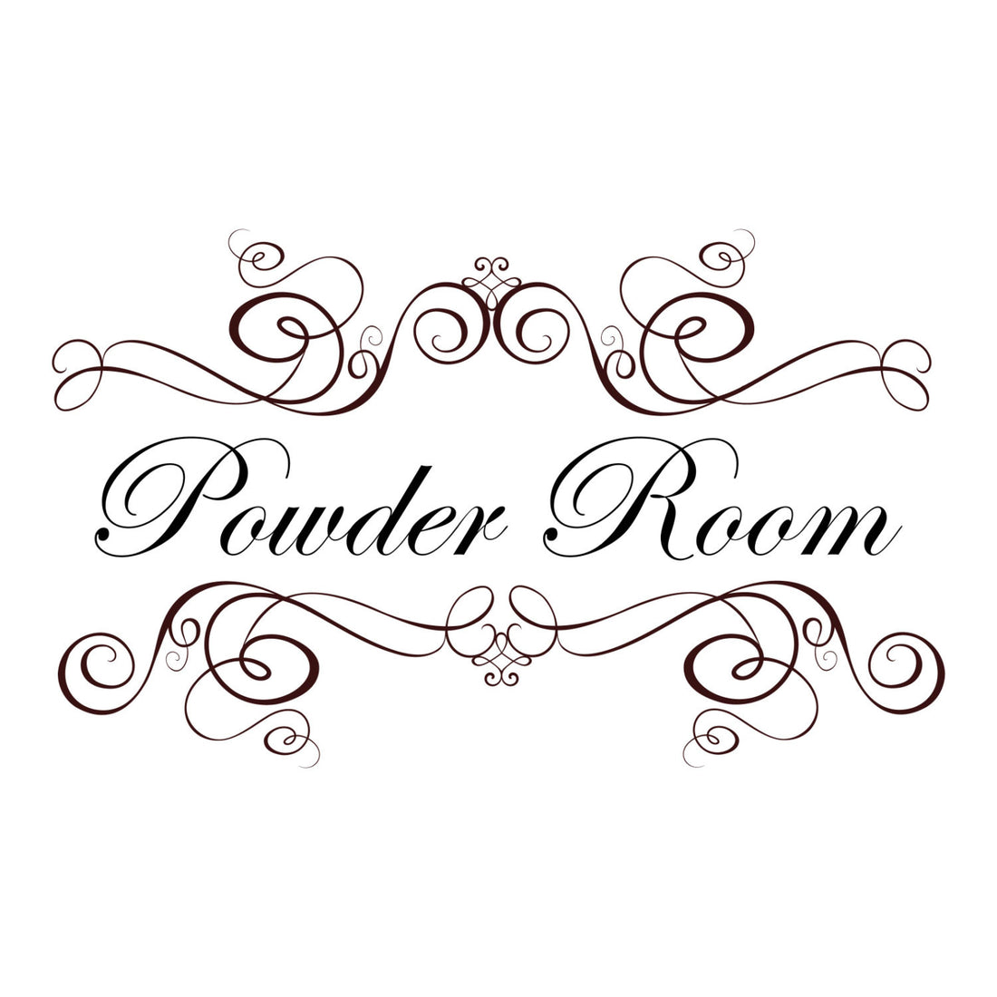 Powder Room Wall Sticker