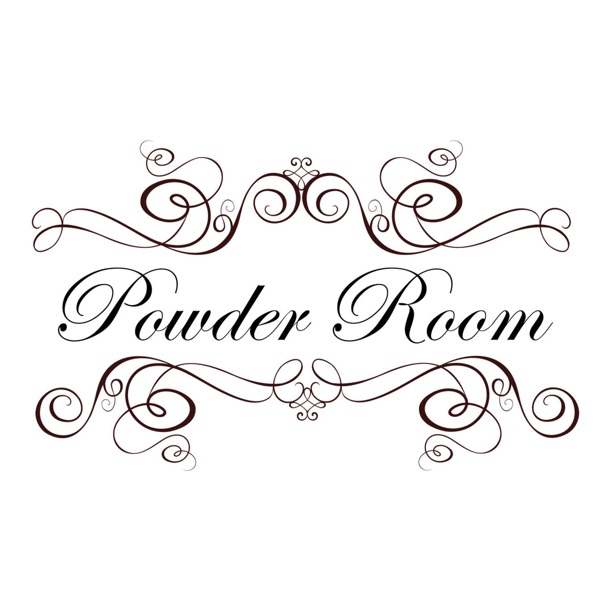 Powder Room Wall Sticker