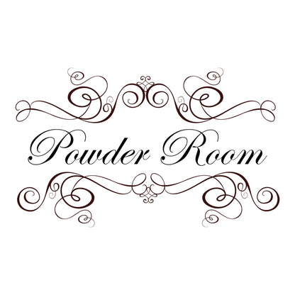 Powder Room Wall Sticker