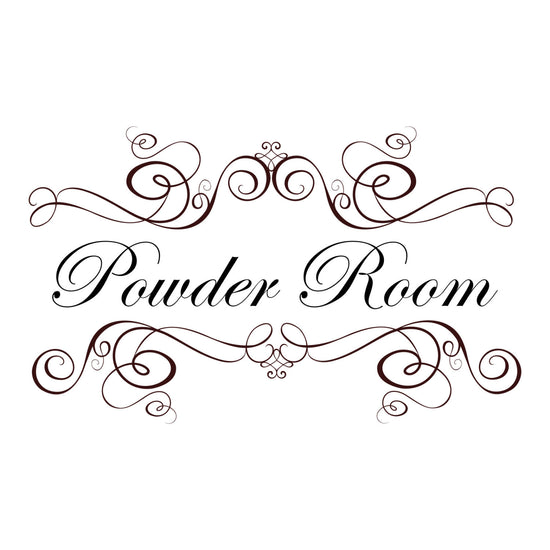 Powder Room Wall Sticker