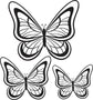 Butterfly Wall stickers Set of 3