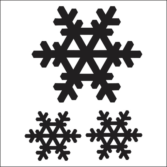 Glitter Snowflakes Wall Stickers