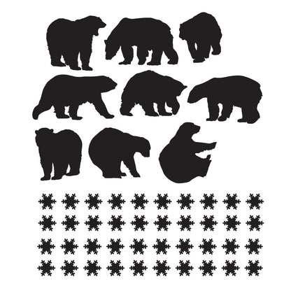 Polar Bears Window and Wall Stickers
