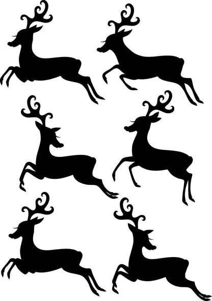 Christmas Reindeer Window Stickers