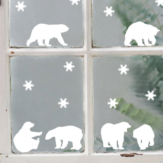 Polar Bears Window and Wall Stickers