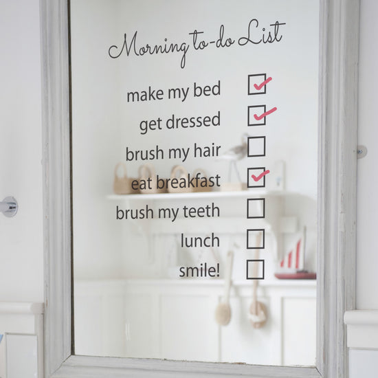 Mirror Sticker To Do List Mirror Sticker Decal