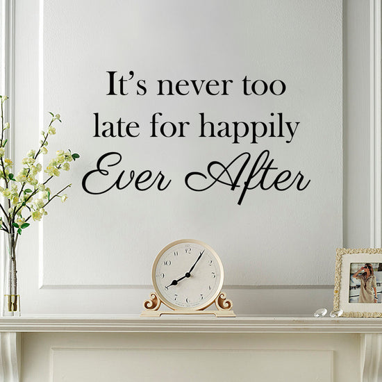 Happily Ever After wall sticker quote