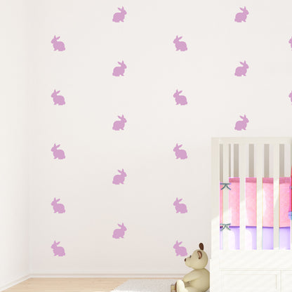 Bunny Rabbit Kids Bedroom Wall Stickers