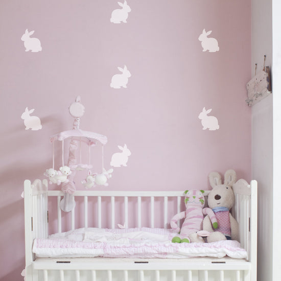 Bunny Rabbit Kids Bedroom Wall Stickers