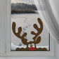 Peeping Reindeer Window Sticker