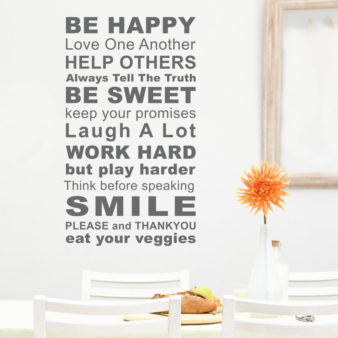 Rules of the House Wall Sticker