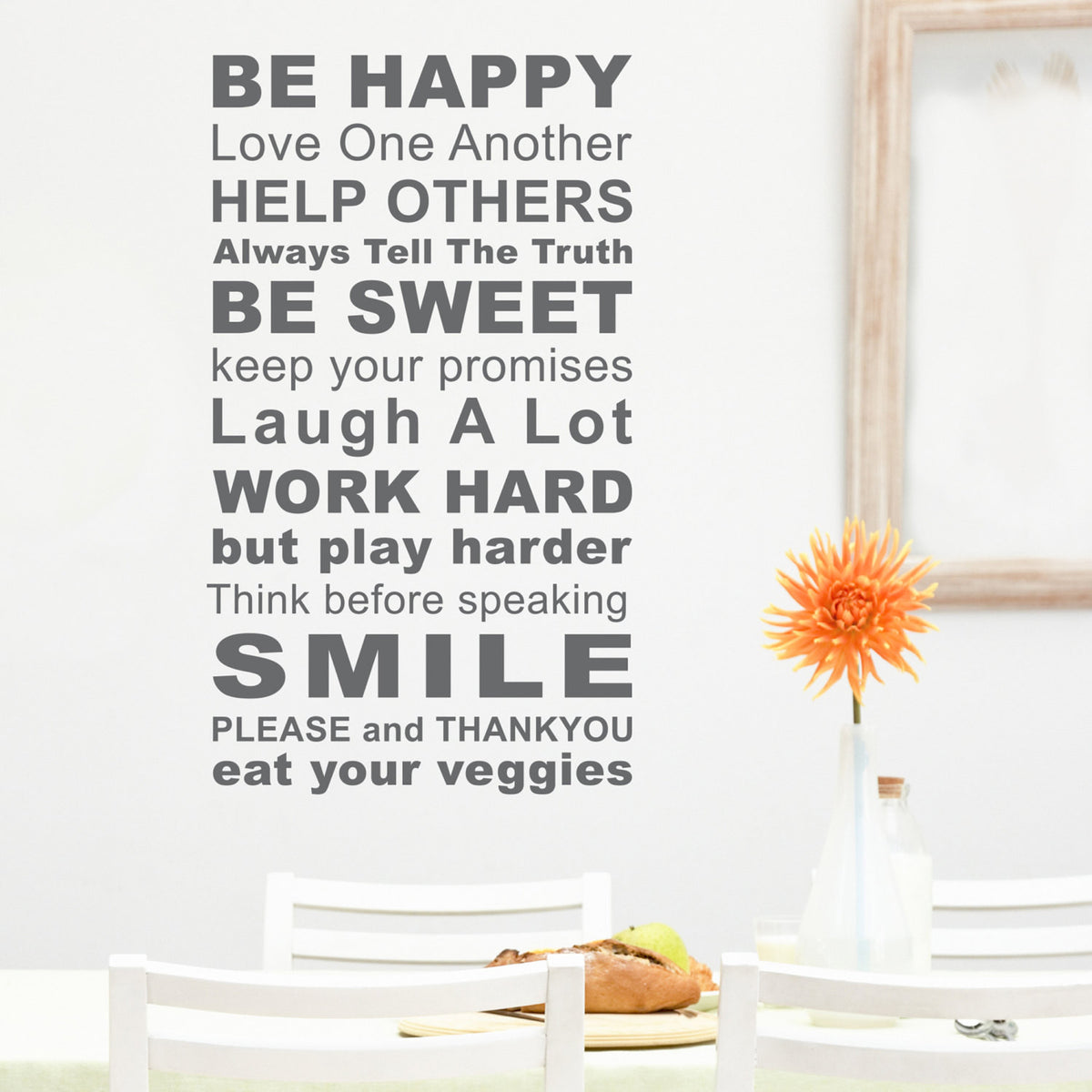 Rules of the House Wall Sticker