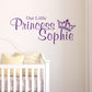 Personalised Our Little Princess Wall Sticker