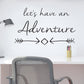 Lets have an adventure Wall Sticker