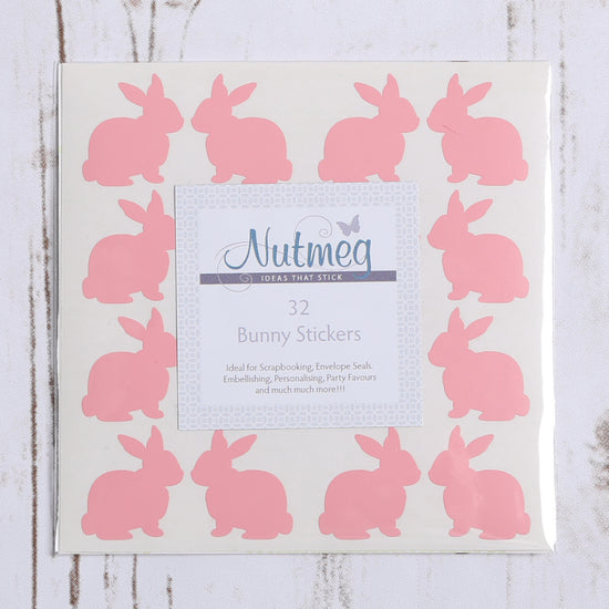 Bunny Rabbit Craft Stickers Variety of Colours