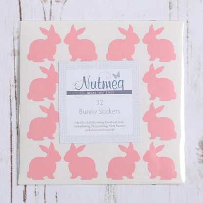 Bunny Rabbit Craft Stickers Variety of Colours