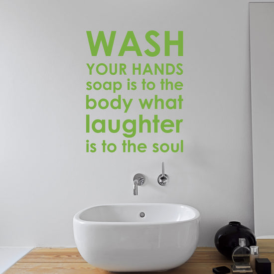 Wash Your Hands Wall Sticker