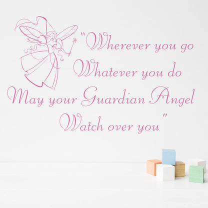 Guardian Angel Wall Quote