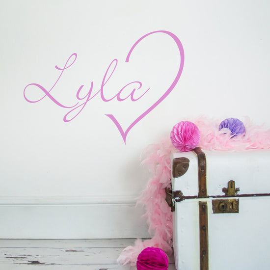 Heart Design Personalised  Wall stickers