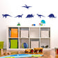 Dinosaur Kids Bedroom Wall Stickers in Variety of Colours