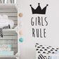 Girls Rule Wall Sticker