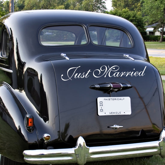 Personalised Wedding Vehicle Sticker Decals