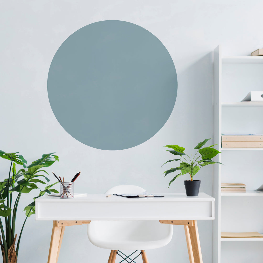 Circle Colour Block Wall Sticker 60cm