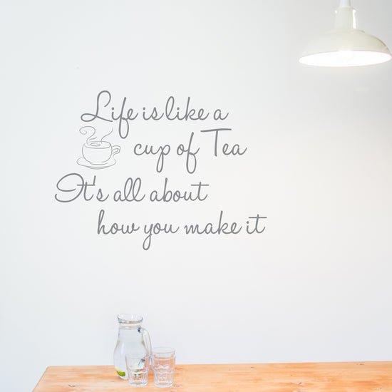 Life is like a cup of tea Wall Sticker