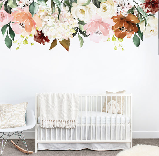 Flower Bouquet Nursery Bedroom Wall Sticker