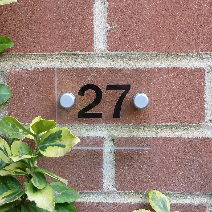 Personalised Acrylic House Sign
