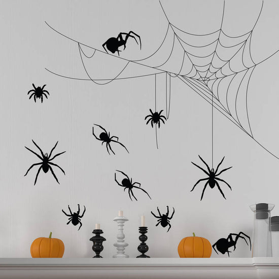Halloween Spiders and Cobwebs Wall sticker