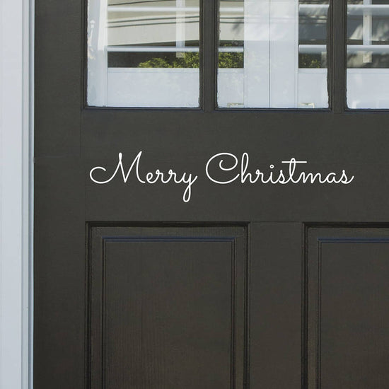Merry Christmas Front Door Sticker