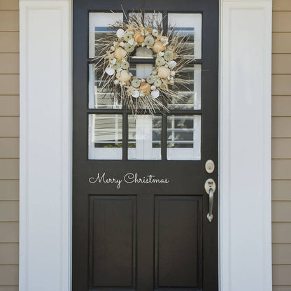 Merry Christmas Front Door Sticker