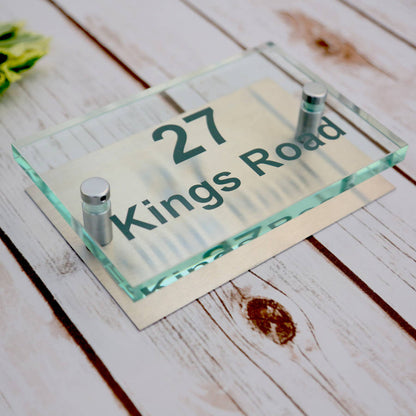 Personalised Acrylic And Stainless House Sign